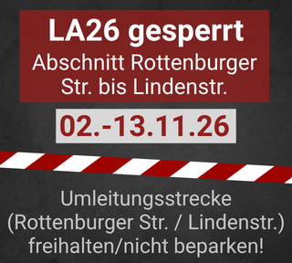 LA26 gesperrt